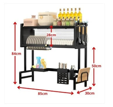 ESCURRIDOR DE PLATOS CON TAPA DE 2 PISOS MODELO 2025