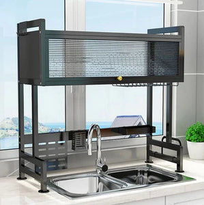 ESCURRIDOR DE PLATOS CON TAPA DE 2 PISOS MODELO 2025