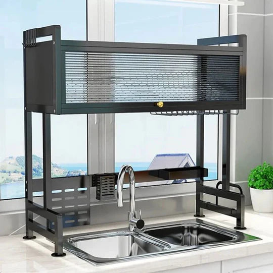 ESCURRIDOR DE PLATOS CON TAPA DE 2 PISOS MODELO 2025