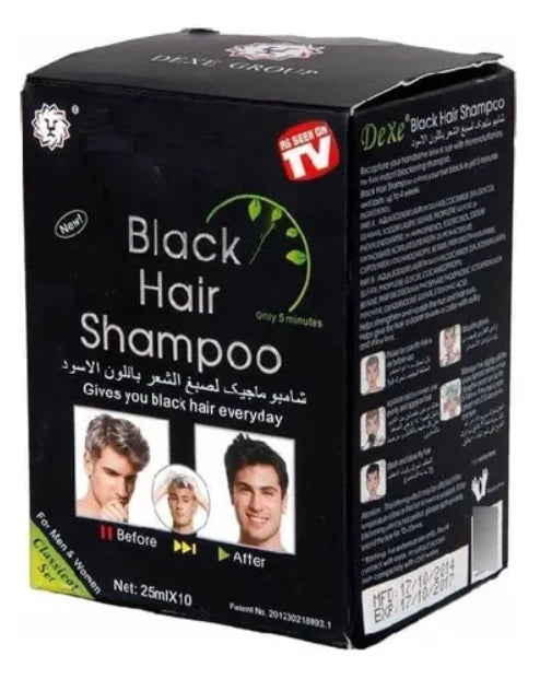 NUEVO TINTE SHAMPOO ANTICANAS DEXE EN CAJA